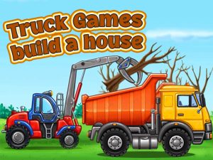 Truck games – build a house